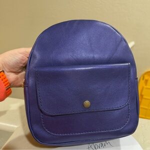 Portland Leather goods amethyst mini snap backpack